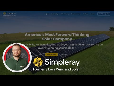Portfolio Review of Simpleray.com by Web Help Agency
