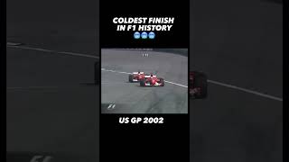 COLDEST FINISH IN F1 HISTORY US GP 2002😱🥶short #shorts