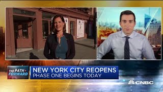 New York City begins the first step of reopening