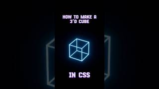 How to make a 3'D cube in CSS