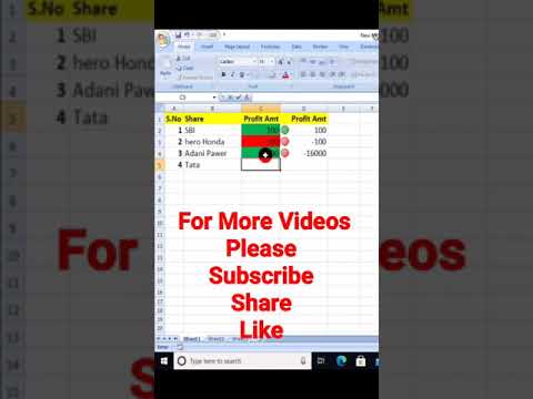 Excel Tips: Auto color change  with conditional formatting #Shorts #ytshort