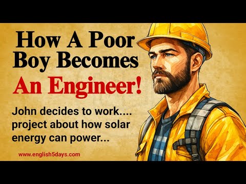 How A Poor Boy Who Became an Engineer | Graded Reader| English 5days | Learn English Through Story🔥