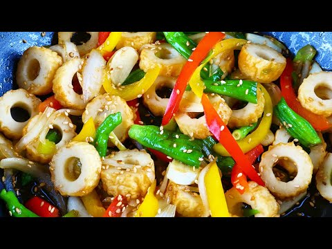 Try it with crunchy fish cake and fresh vegetables :: Fish cake