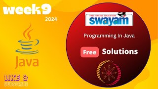 Programming In Java week 9 solutions #studynap #nptlanswers #nptlsolutions #youtube #telugu