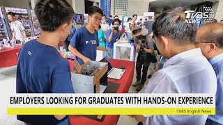 【TVBS English News】EMPLOYERS LOOKING FOR GRADUATES WITH HANDS-ON EXPERIENCE