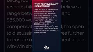 What are your salary expectations - A clear, professional response salary #interviewquestions