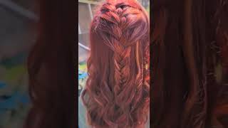 Red Haired Braided Love #shinespaandsalon #hairbycarmen #matrixhair #braided #redhaircolor #redhair