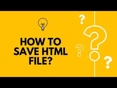 How to save html file in vs code or in any software compiler