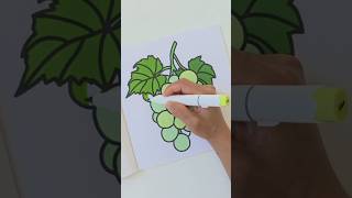 Relaxing ASMR Coloring | Color with Me | Grape with Alcohol Markers | Summer Vibes Coloring Book