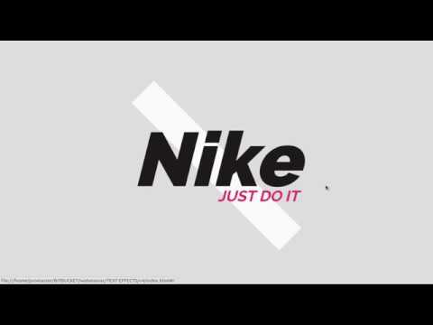CSS3 Text | Nike Brand Animation Effect on Hover | Online Tutorial