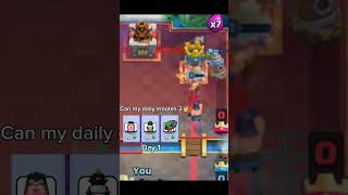 Can my daily emotes 3 👑 #clashroyale #gaming #supercell
