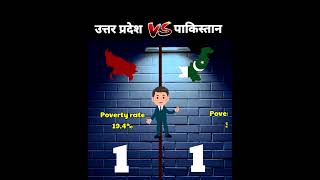 Uttar Pradesh🇮🇳 Vs Pakistan🇵🇰-State Vs Country comparison 2023❓Up Vs Pak -Youthpahadi #Shorts #Short