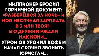 Миллионер бросил горничной документ: «Разберёшся за ночь— и моя месячная зарплата в 3 млн твоя...