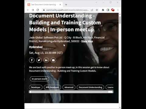 UiPath In person Meetup 13 August 2022, Hyderabad Chapter