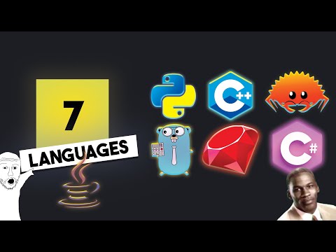 I Built the Same App in 7 Different Programming Languages