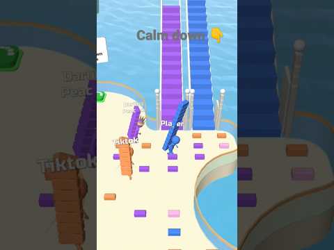 bridge race game,#shortvideo #shorts #youtubeshorts #short