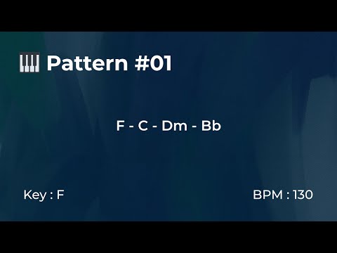 Pattern #01 – BPM 130 – Key F | Piano Loop Backing Track