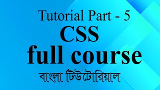 css bangla tutorial 5 css Selector
