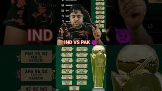 Champion Trophy  2025  Schedule #shorts #cricket #ytshorts #indvspak #indvsaus #championtrophy