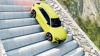 Mobil vs Stairs #13 - BeamNG Drive