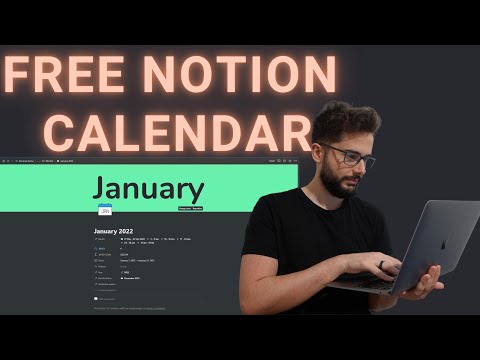 Free Notion Calendar template for 2022