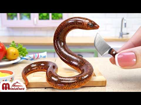 Best Seafood Recipe 🍚🔥 How To Cook Miniature Unadon - Grilled Eel Rice Bowl | ASMR Cooking Food