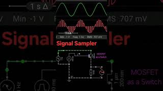 Signal Sampler Simulation #electronicseducation #electronicsrd #electronics