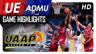 ADMU vs UE | Game Highlights | UAAP 79 | September 24, 2016