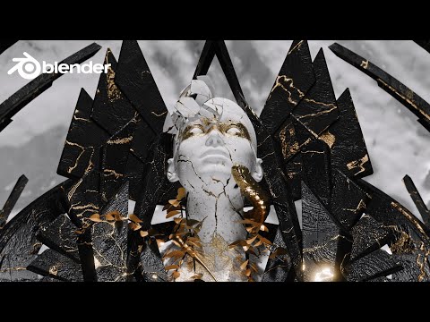 Creating a Liquid & Fracture 3D Animation in 3 Minutes Blender Timelapse