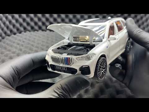 Unboxing Macheta Bmw X5 alb 1:32 deschide toate usile- sunet si lumini