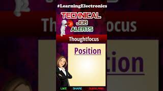 Thoughtfocus Job | #Latest Engineering Jobs 2021  | Technical Job Alert | #shorts