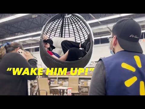 Fake Walmart Employee Prank (He Fell Asleep At Work)