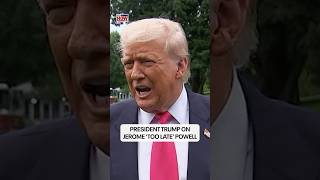 President Trump continued his criticism of Federal Reserve Chair Jerome “Too Late” Powell