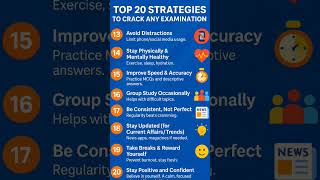 Strategies-20 :Cracking in any Examination #strategy #exampreparation #trendingshorts #examtips