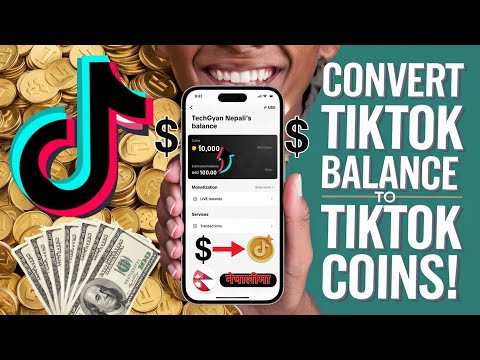 Convert TikTok Balance To Coins 2025 | TikTok Balance Lai Coins Ma Exchange Garnus | In Nepali 🇳🇵