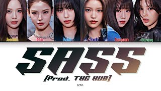 izna (이즈나) "SASS (Prod. THE HUB)" (Lyrics Color Coded (Eng/Rom/Han/가사) | WSWF OST