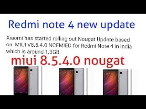 MIUI 8.5.4.0 NOUGAT STABLE  FOR REDMI NOTE 4 | FULL CHANGELOG | ANDROID NOUGAT|4GB 64GB VARIANT