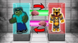 MC NAVEED AND MARK FRIENDLY ZOMBIE SWAP BRAINS AND CLONE THEMSELVES !! SYNC MOD !! Minecraft Mods