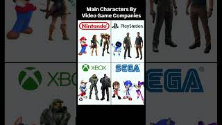 Main Characters By Video Game Companies #nintendo #playstation #xbox #sega #characters #gaming