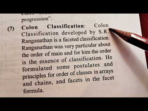 LIBRARY CLASSIFICATION
