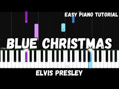 Elvis Presley - Blue Christmas (Easy Piano Tutorial)