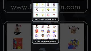 Take your designs to the next level with FREE 3D icons! 🚀