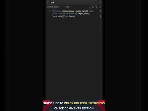 🔥 Crack SQL Interviews: Find ACTIVE USERS Like a FAANG Data Engineer! 💻🚀 #sqlshorts