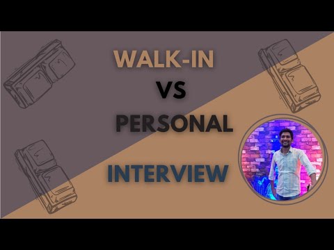 walk-in Drive vs Personal Interview | Frontend Developer