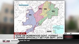 Vote on Homewood Govt. format change officially set for Sept. 24