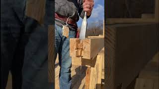 Simple Splice Joint #woodworking #woodwork #framing #construction #building #build #ranching #timber