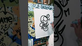 SEA CREATURE #kentonhoppas #mural #customart  #art #graffiti #customartwork