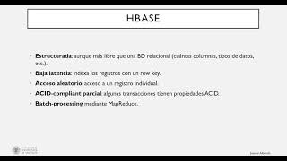 HBase |  | UPV