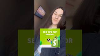SEO tips for Shopify #shorts #shopify #shopifyseo #shopifystore