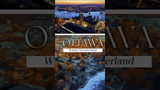 MAGICAL Ottawa Winter Wonderland in 4K Aerial Footage! #ottawa #canada #winter #dji
